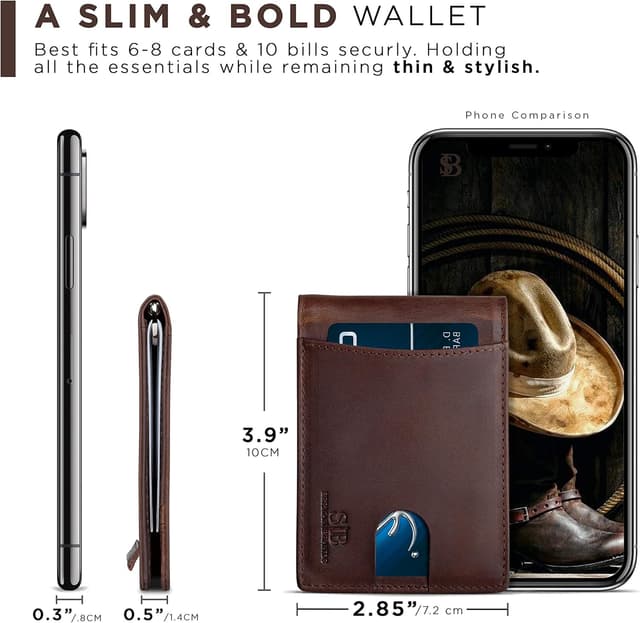 Thumbnail 5 de SERMAN RFID Blocking Leather Wallet