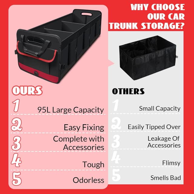 Thumbnail 5 de Snuopfy Car Trunk Organizer 95 L