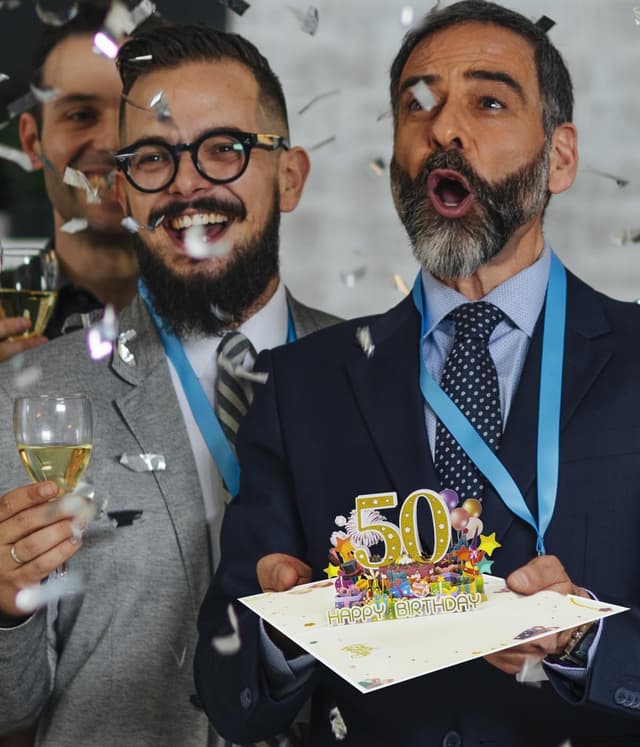 Thumbnail 4 de Magic Ants 50 Geburtstagskarte, 3D Pop-Up