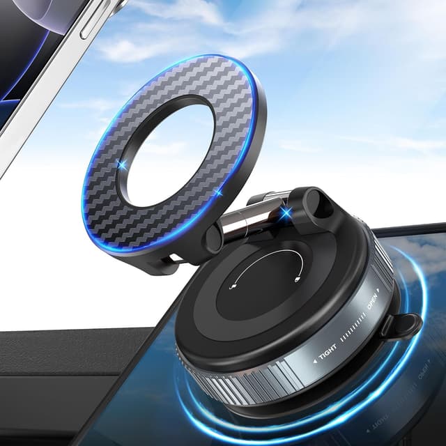 Imagen de PlusAcc Vacuum Magnetic Phone Holder 360° en OfertitasTOP