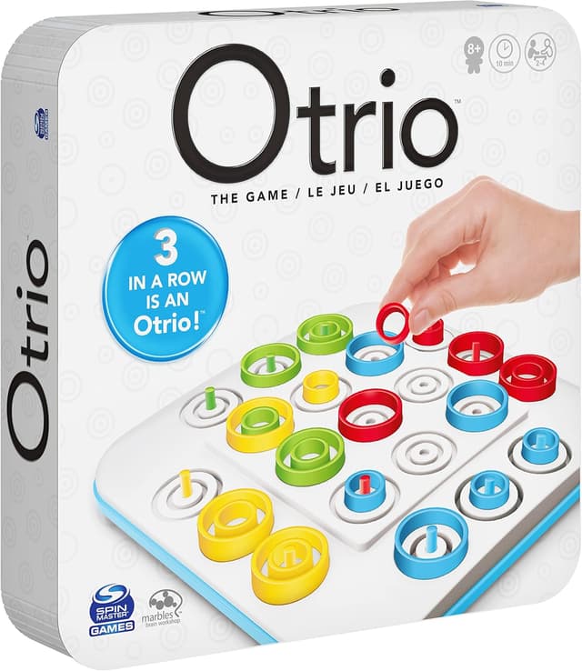 Detalle 2 de Spin Master Otrio Nouvelle édition – Strategiespiel für 2–4 Spieler ab 8 Jahren