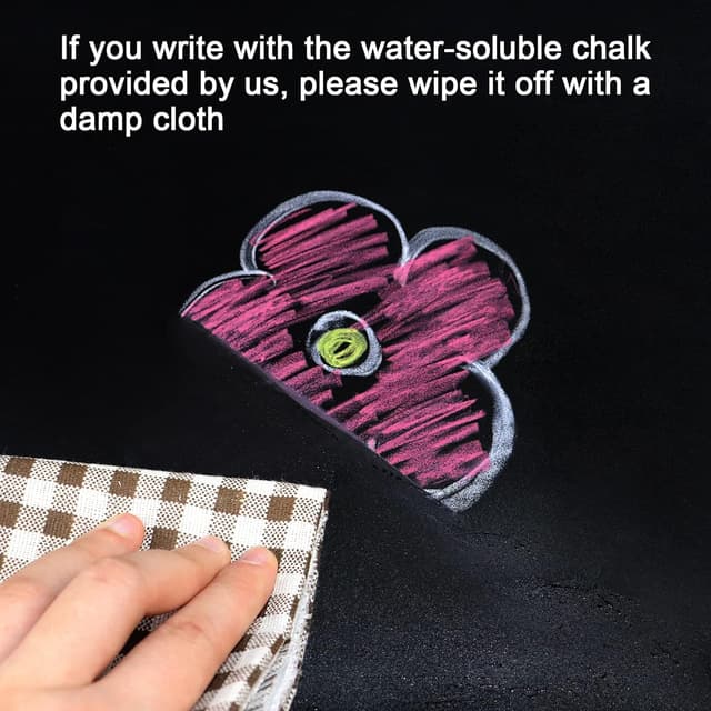 Detalle de Magnetische selbstklebende Tafelfolie 100 x 150 cm inkl. Magnetfolie, 6 Kreiden und 4 Magneten