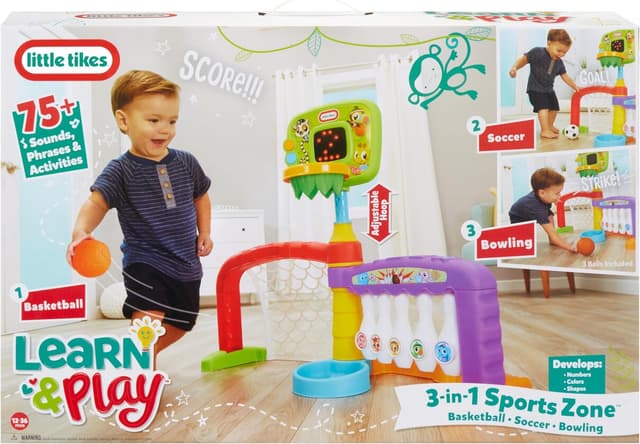 Thumbnail 6 de Little Tikes 3-in-1 Sports Zone activity zone for toddlers (ages 12–36 months)