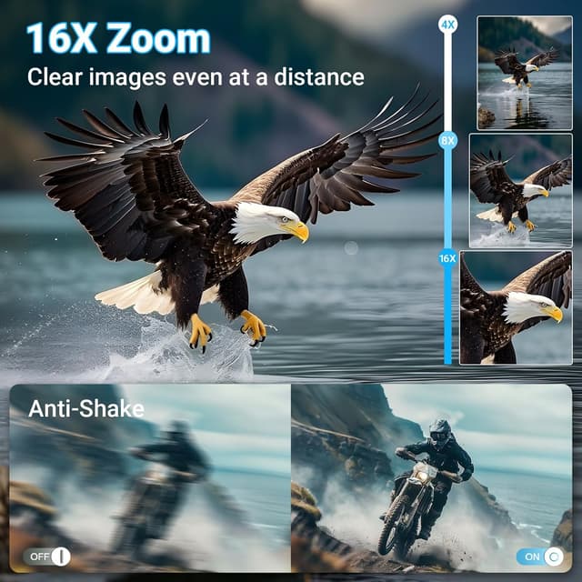 Thumbnail 4 de 4K Digital Camera 64MP Compact with 16X Zoom