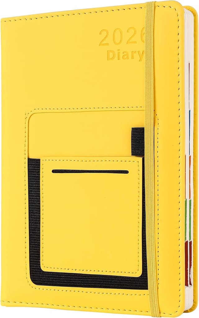 Detalle de Agenda académica A5 2026 página por día 21,5x14,5 cm