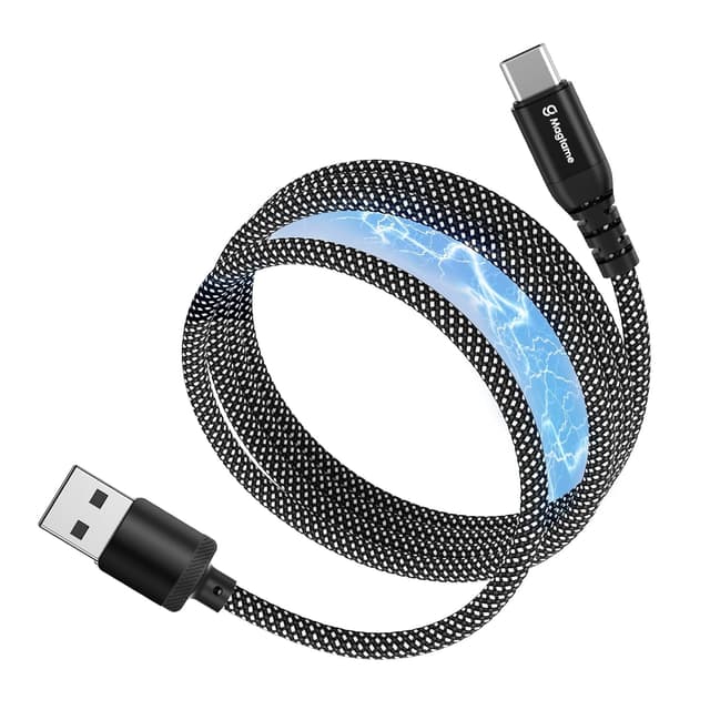 Detalle de Magtame Magnetic USB C Cable 1m — coiled fast-charge cable