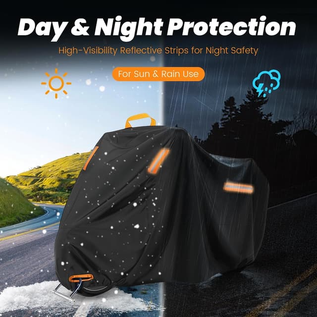 Detalle de MIDINGCHAI Motorrad Abdeckplane 4XL 420D