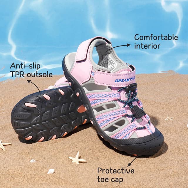 Detalle de Dream Pairs Kids sandales de sport pour enfants légères, respirantes et imperméables