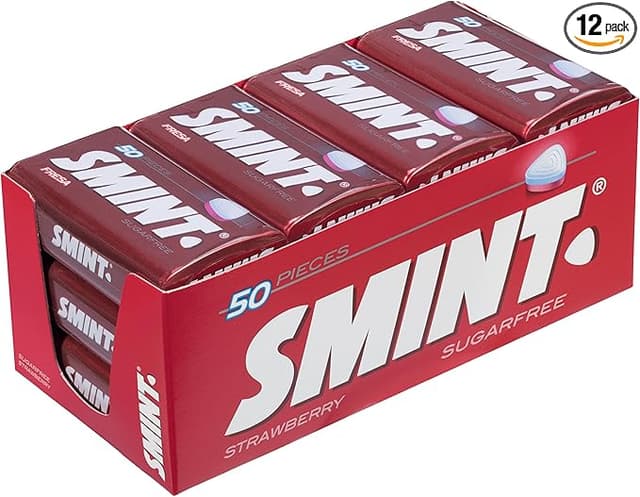 Imagen de Smint Tin Fresa – Caramelos Sin Azúcar, 12x35g 🍓 en OfertitasTOP