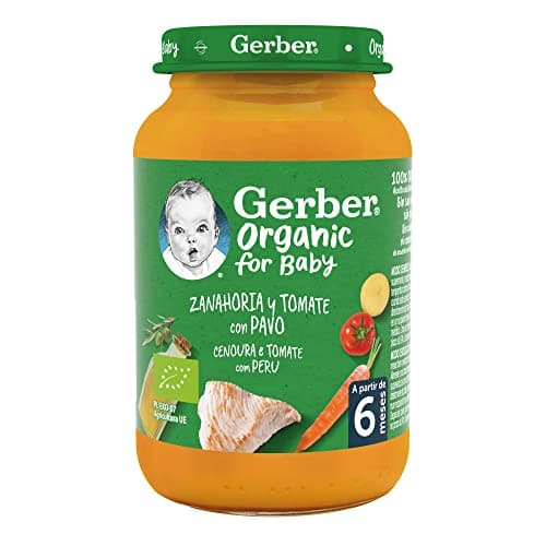 Thumbnail 2 de GERBER Organic Zanahoria Tomate Pavo - Comida para Bebés 🥕