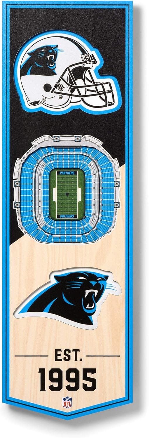 Detalle de YouTheFan NFL 3D Stadium Banner (6x19 in)
