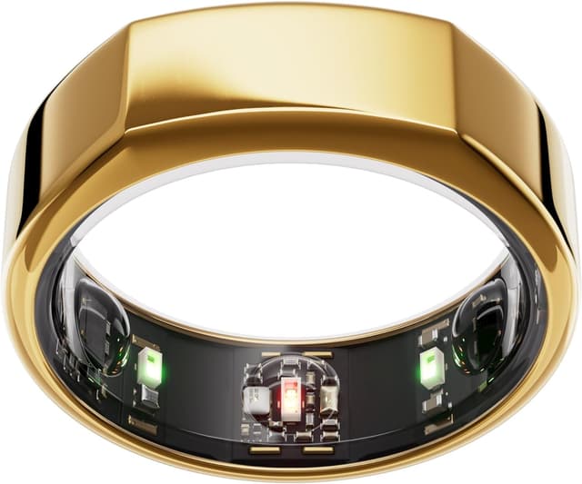 Detalle de Oura Ring Gen3 Heritage (Misura 13) Gold: monitora sonno, frequenza cardiaca e fitness