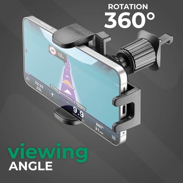 Thumbnail 5 de Teknoll Support Voiture grille d’aération 360°