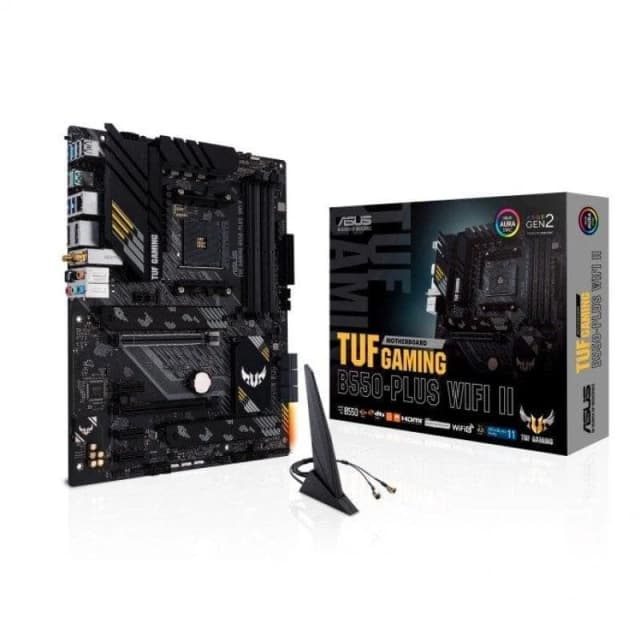 Detalle de ASUS TUF Gaming B550‑PLUS WiFi II placa base AM4 DDR4