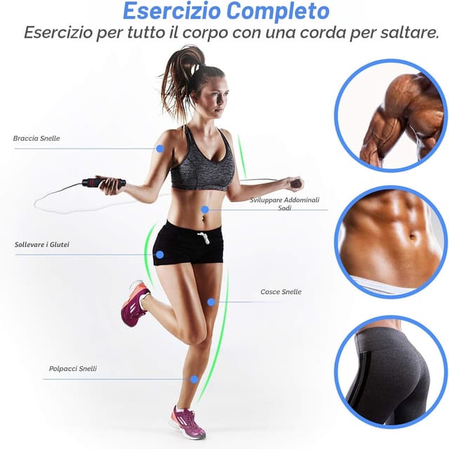 Thumbnail 3 de Blukar Speed Jump Corda regolabile per fitness