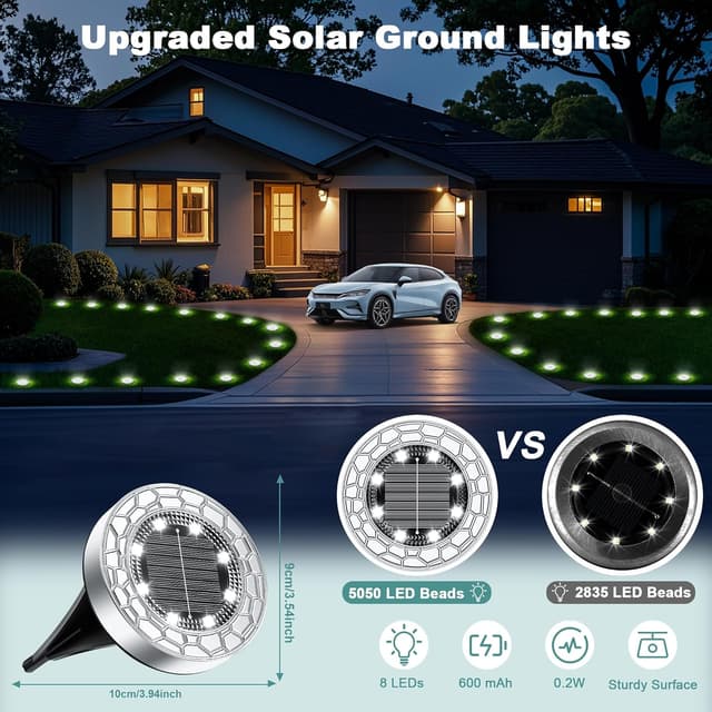 Detalle 1 de FIFlying Luci solari da giardino 10 pezzi