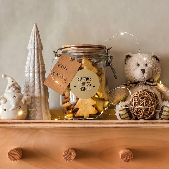 Detalle 2 de MUNBYN 50x50mm Kraft Circle Thermal Labels 750