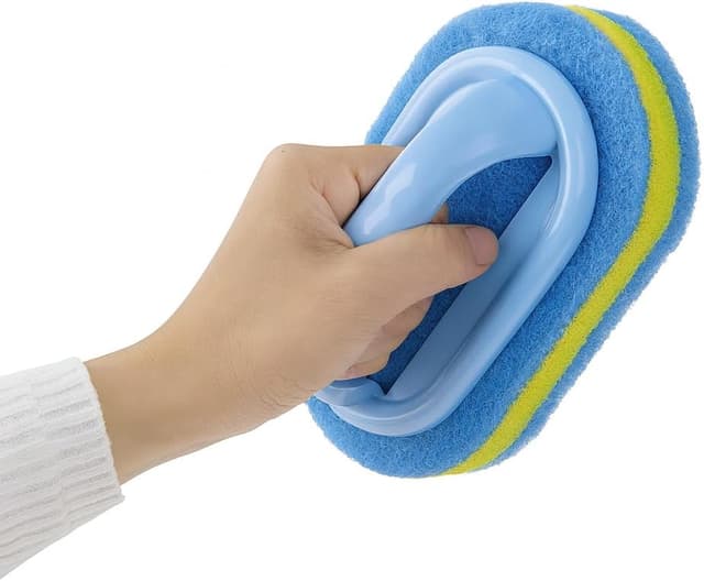 Detalle de KOKSI Cleaning Brush with Ergonomic Handle for Bathroom, Kitchen, Bathtub, Shower & Toilet