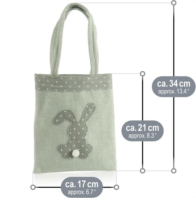 Thumbnail 5 de com-four® 3X Bolsas de Regalo de Pascua 🐰 con Motivos Festivos