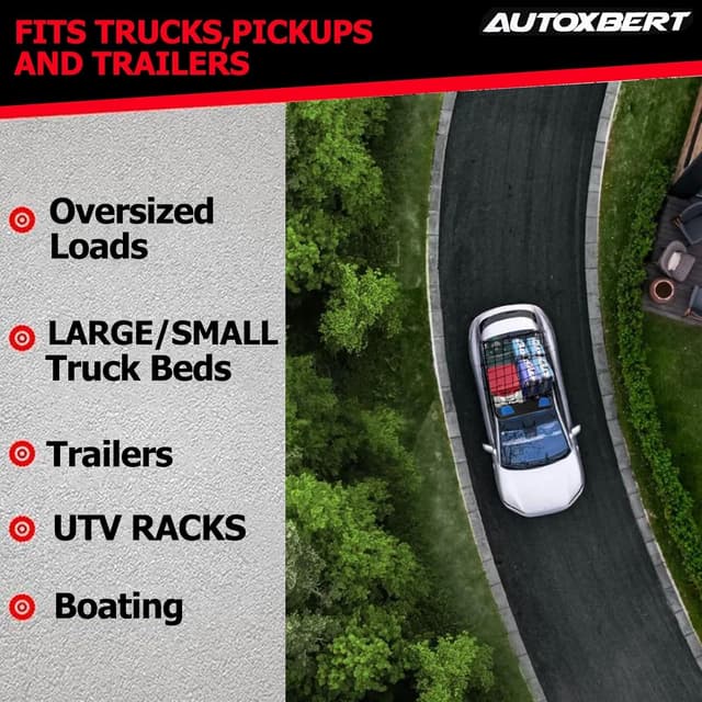 Detalle 1 de AUTOXBERT Car Cargo Net 4x6 ft latex