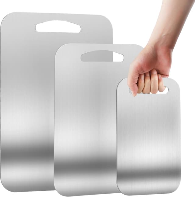 Imagen de URMONA 3 PCS Stainless Steel Cutting Board Set en OfertitasTOP