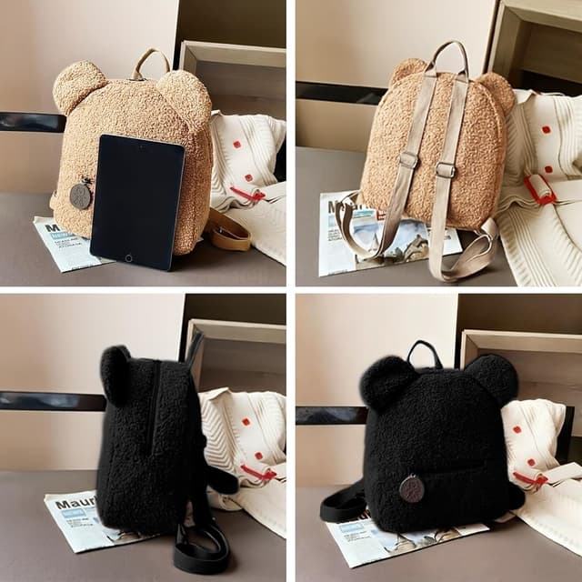 Thumbnail 6 de Hernin Kinder-Rucksack Klein Teddy Bär – Mini-Kindergartenrucksack für Mädchen & Jungen