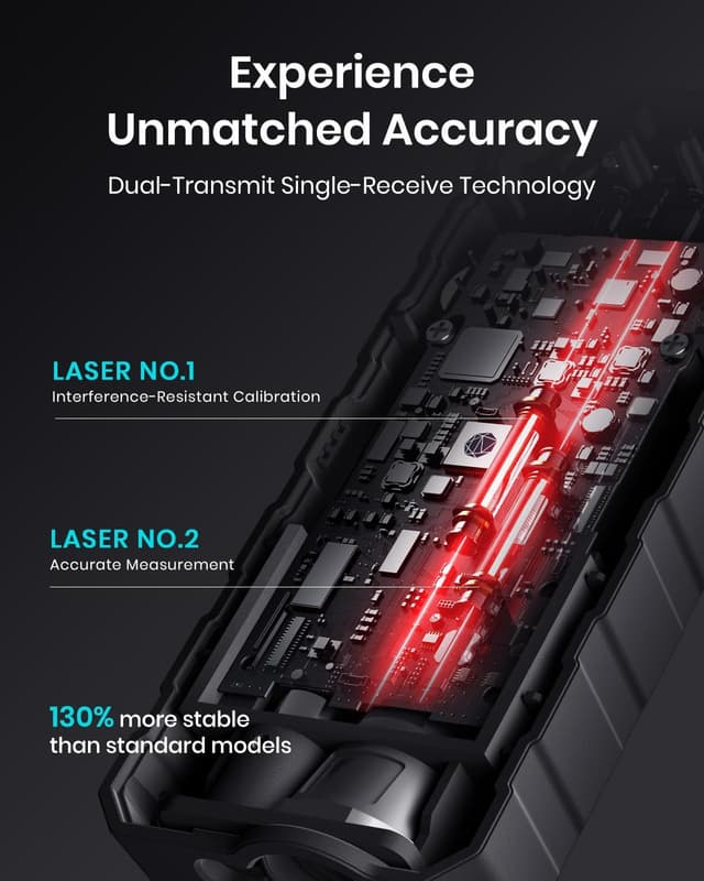 Thumbnail 2 de MiLESEEY 70M Laser Entfernungsmesser ±2mm