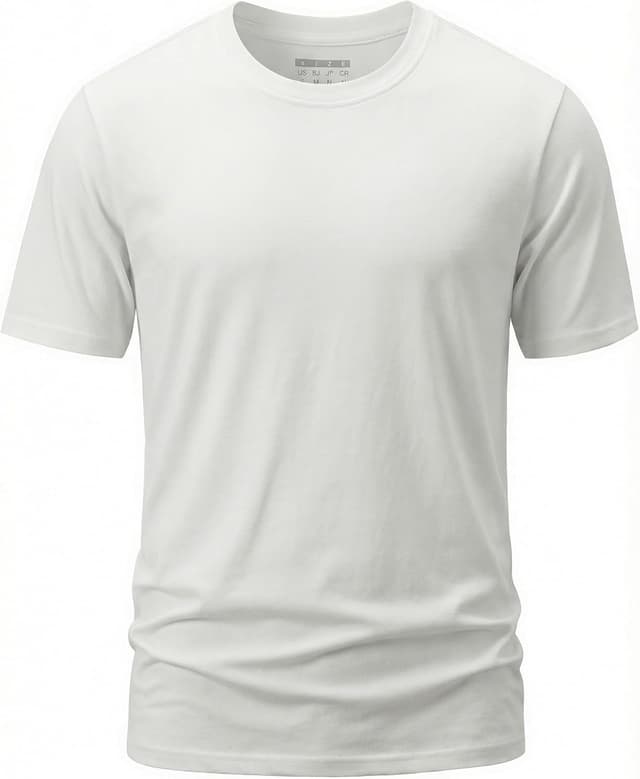 Detalle de TACVASEN Herren T-Shirt Kurzarm aus Baumwolle – Rundhals, Regular Fit, Sommer-Basic