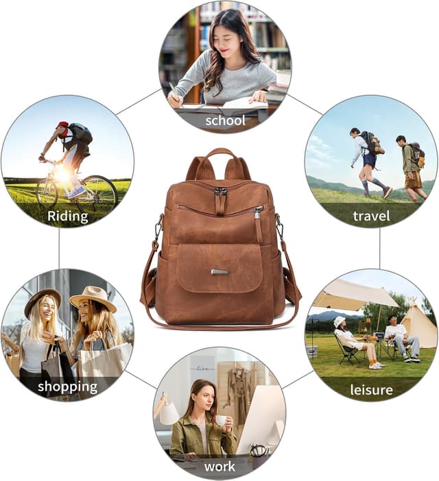 Thumbnail 5 de Puwuzixi Women Backpack 11.8in lightweight