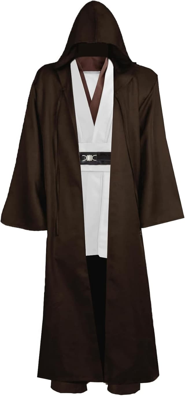 Detalle 2 de GOLDSTITCH men’s hooded tunic robe full set (Halloween cosplay costume)