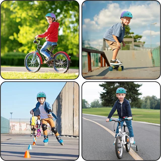 Thumbnail 5 de PIPIZHU Kids Bike Helmet Toddler Color Gradient, Boys Girls Child Skateboard Helmet for Kids, Riding Scooter Inline skatings Longboard Roller Skate
PIPIZHU Kids Bike Helmet Toddler Color Gradient, B…