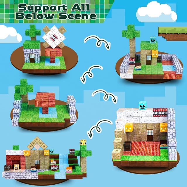 Thumbnail 2 de ToyUnited Nightmare 150 Teile XXL Magnetbausteine