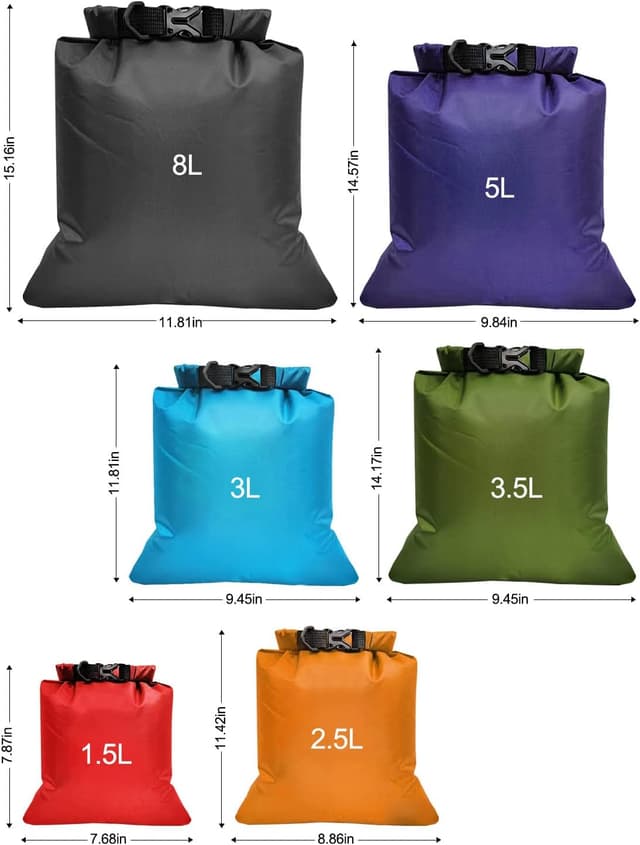 Detalle 2 de Victoper Dry Bag Set 6pcs 8L capacity