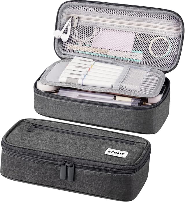 Detalle de WEMATE Federmäppchen Großes Federmäppchen 9×4,3×2,4in
