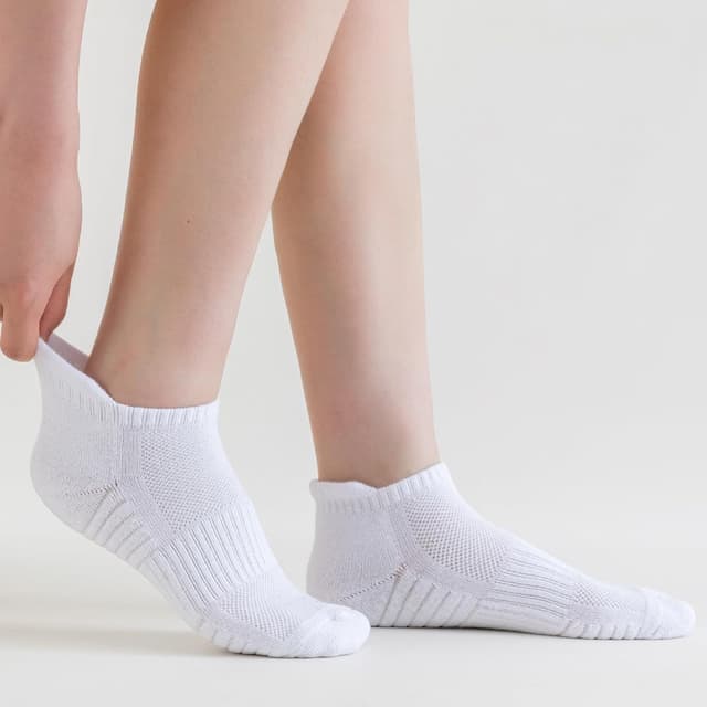 Detalle de SockWaddles Chaussettes de sport unisexes respirantes 6 paires (coton, mesh, anti-ampoules)