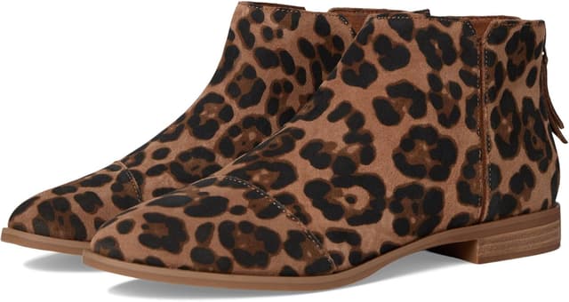 Detalle de TOMS Goldie women’s natural textile heeled ankle boots