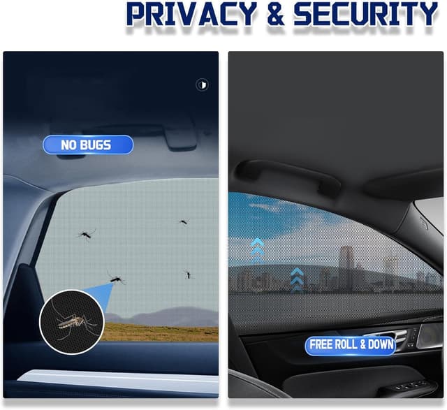 Detalle de OUTTDID Car Window Shades 4 Pack UV protection