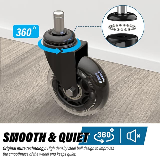 Thumbnail 6 de WEWILL Bürostuhl Rollen 300 kg ⚙