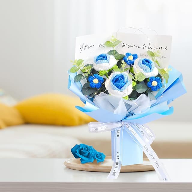 Thumbnail 2 de Phaicoilo Crochet Rose Bouquet 11pcs