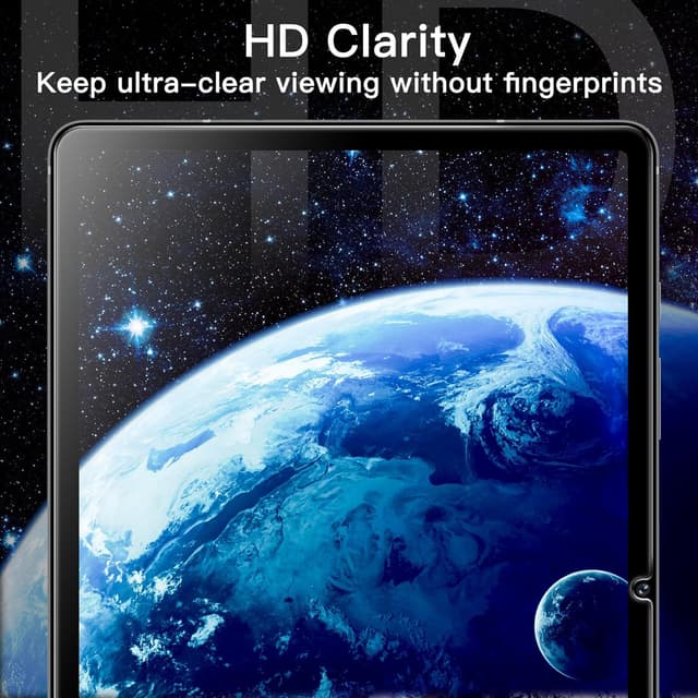 Detalle de JETech Schutzfolie für Samsung Galaxy Tab S10 FE Plus / S10 FE+ (2025, 13,1 Zoll) mit 9H gehärtetem Glas & Installationsrahmen – 2 Stück