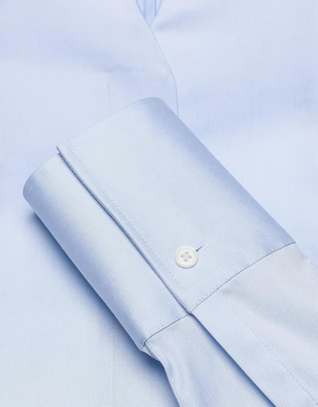 Detalle 2 de Vincenzo Boretti chemisier slim-fit à élastique col calice, facile à repasser