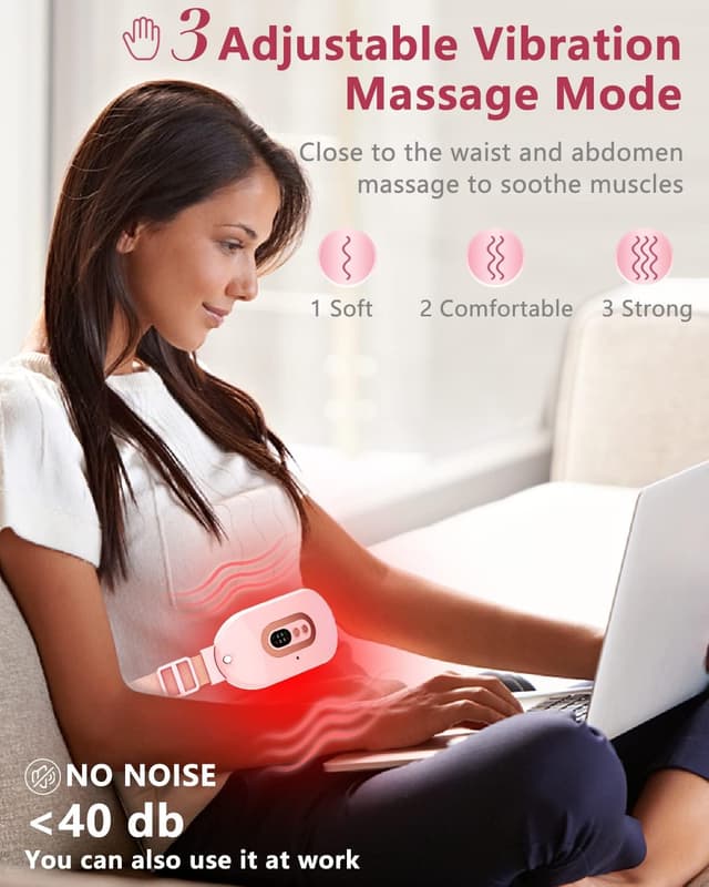 Detalle 2 de Menstrual Heating Pad Rechargeable 3-level vibration ♀