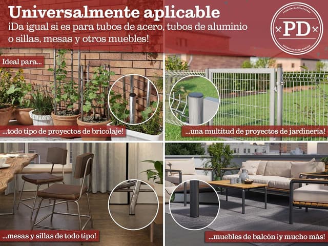 Thumbnail 4 de PD® Tapones Redondos 30mm para Tubo | Plástico Negro 🛠