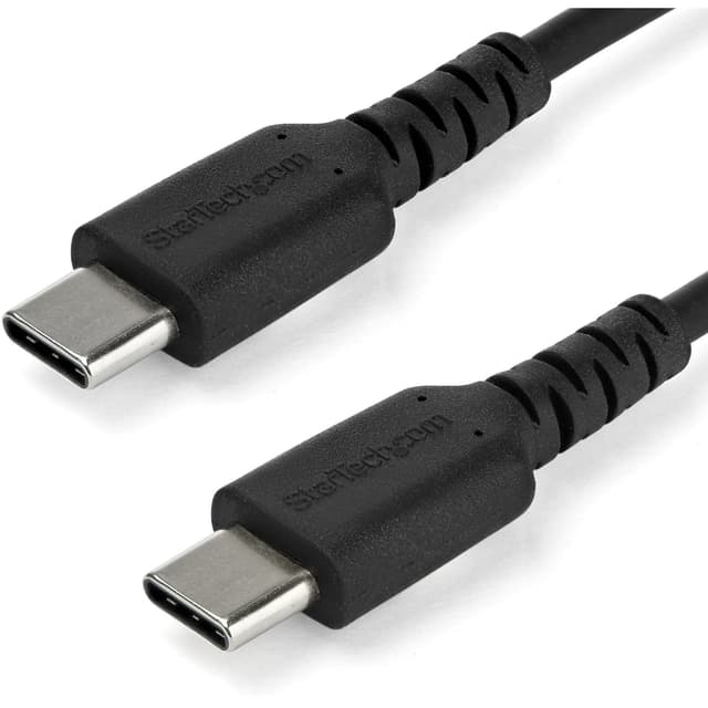 Detalle de StarTech.com 2m USB-C Charging Cable (USB 2.0) with Aramid Fiber Reinforcement, 60W Fast Charge & Sync