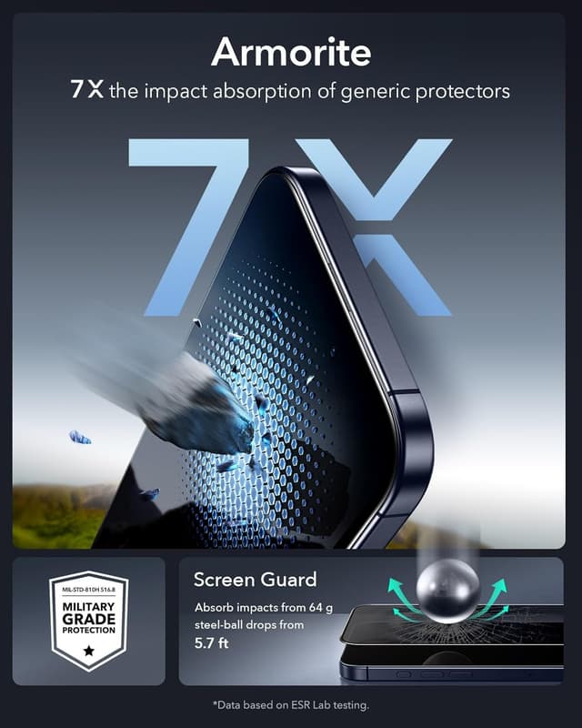 Thumbnail 5 de ESR Armorite Privacy Screen for iPhone 17 Pro Max