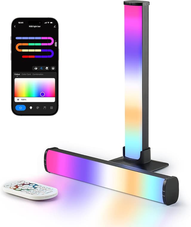 Imagen de LuminexDesigns Smart Barre Luce LED RGB 25cm per TV en OfertitasTOP