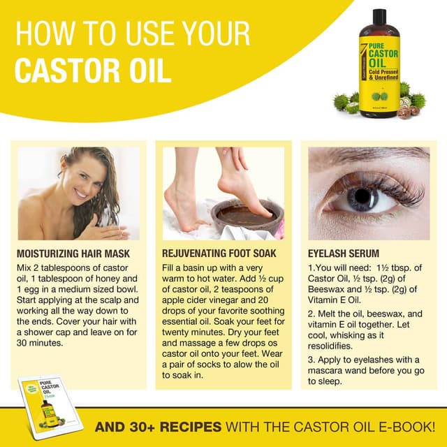 Thumbnail 6 de Pure Castor Oil 32 fl oz bottle for hair