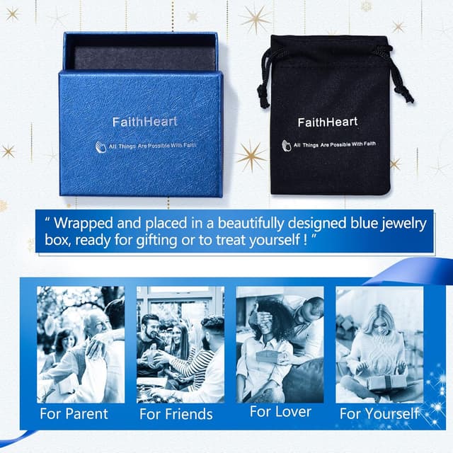 Thumbnail 6 de FaithHeart Anello Aperto in Acciaio Inox Tema cattolico