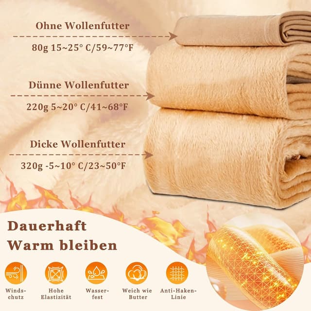 Detalle 2 de Thermo Strumpfhose Damen für Winter, 320 g