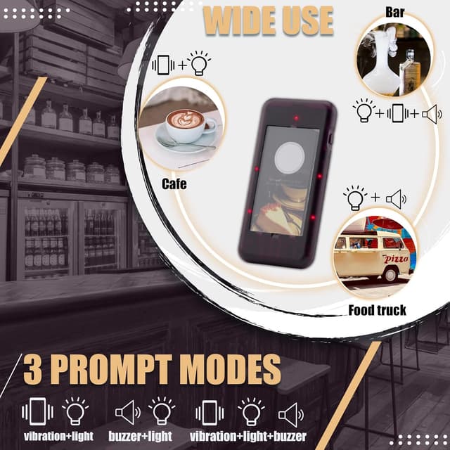 Detalle 1 de Retekess T112 restaurant pager system 20 pagers